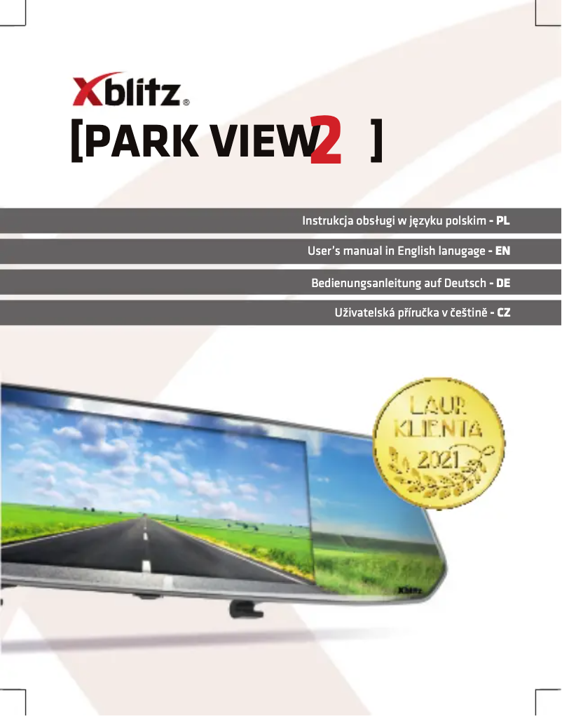 First page image of the manual for Park View 2