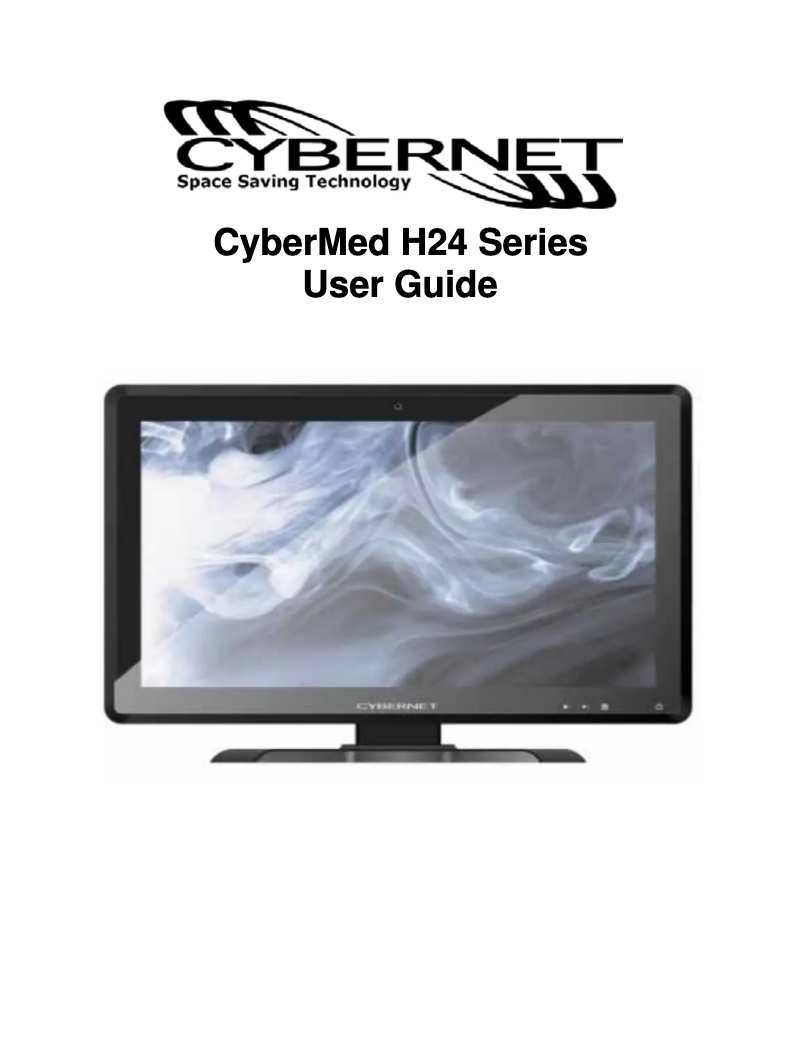 First page image of the manual for CyberMed H24