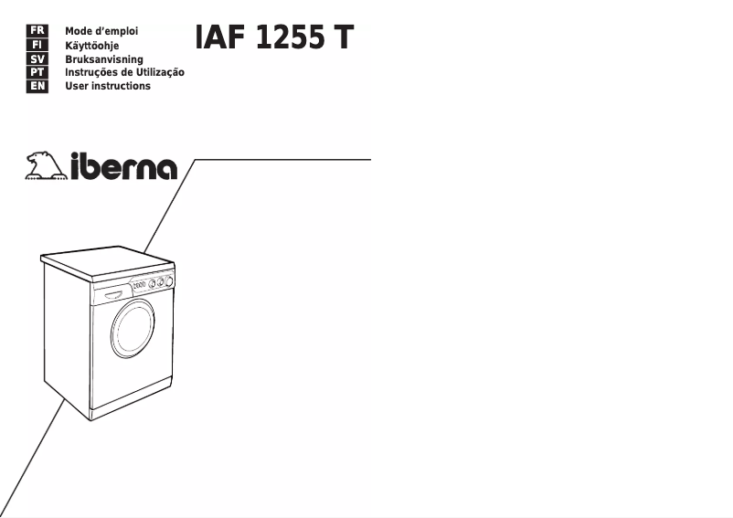 First page image of the manual for LB IAF 1255 T