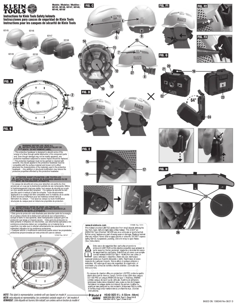 Page 1 of the manual User Manual Klein Tools 60146