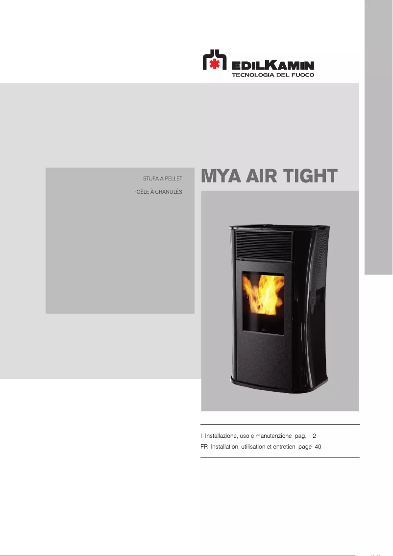 First page image of the manual for MYA AIR TIGHT