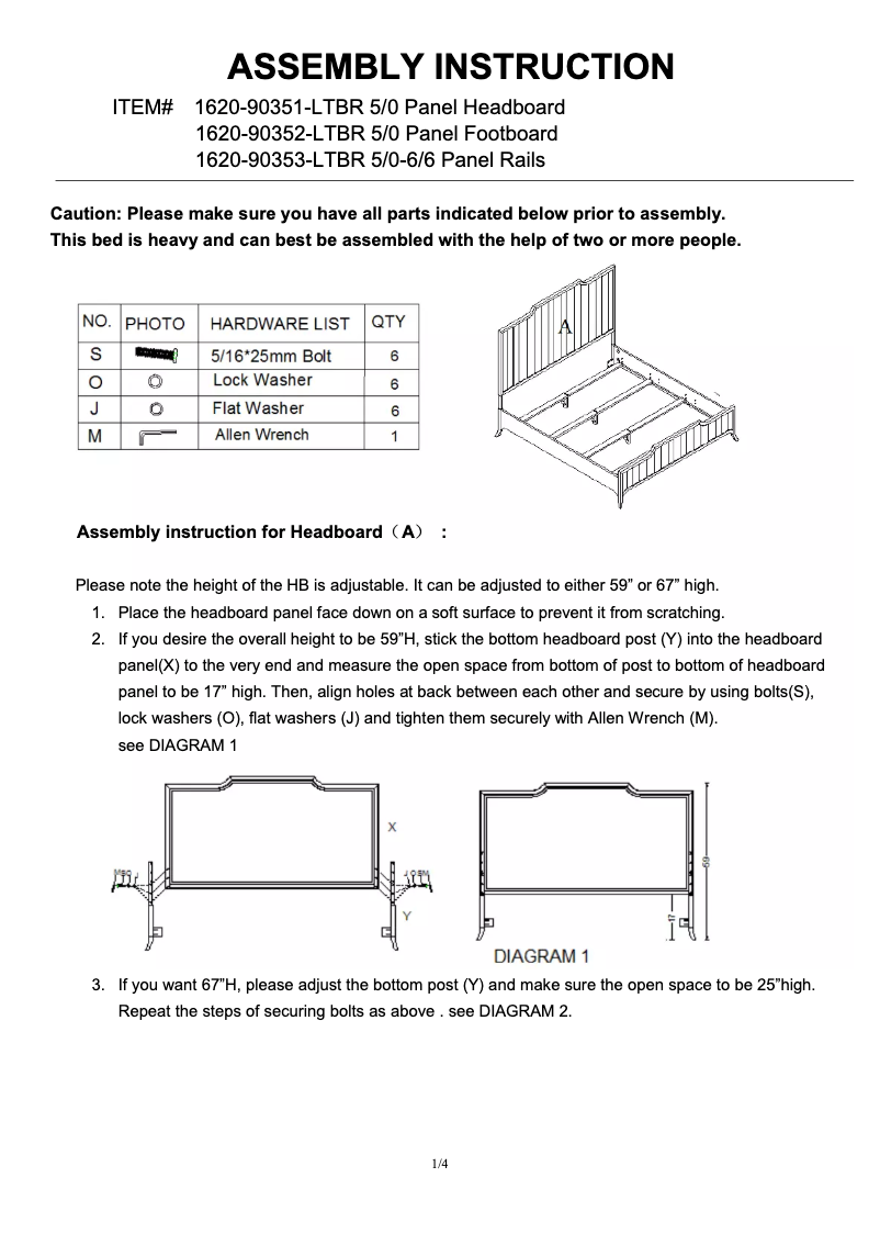 Page 1 de la notice Manuel utilisateur Hooker 1620-90353-LTBR