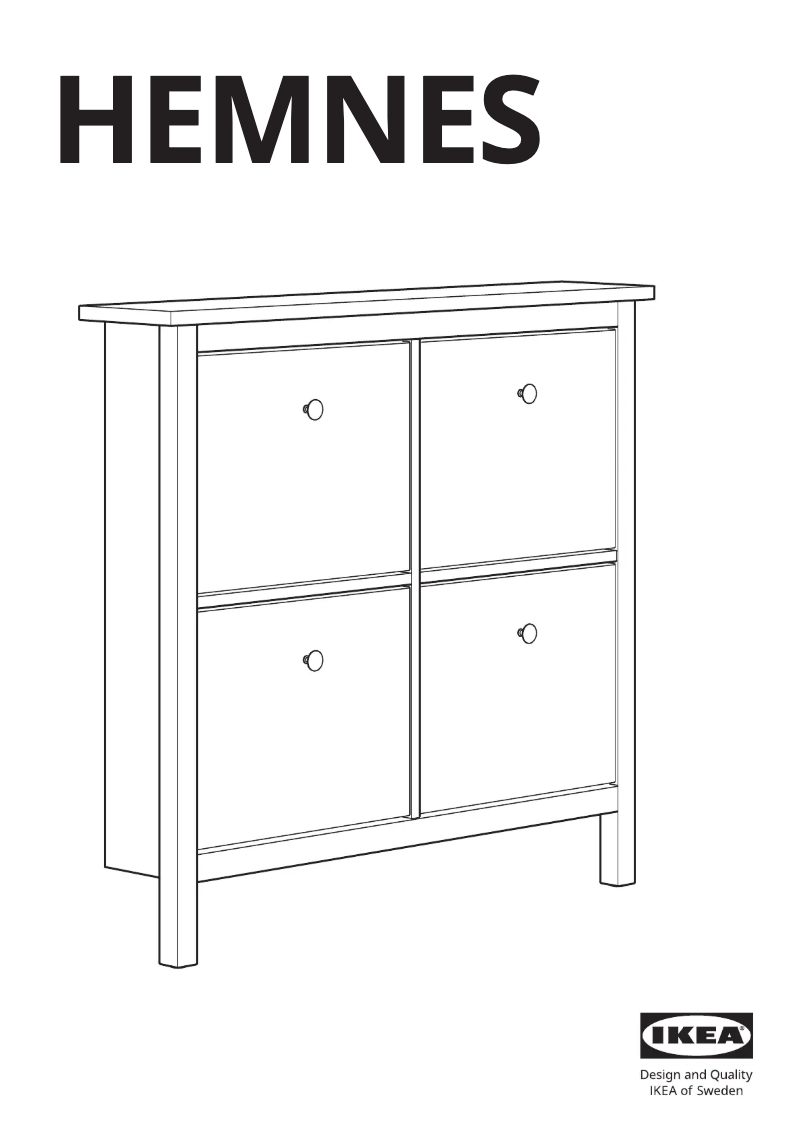 Page 1 of the manual User Manual Ikea HEMNES 401.612.08