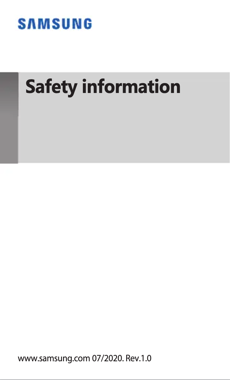 First page image of the manual for Galaxy M11