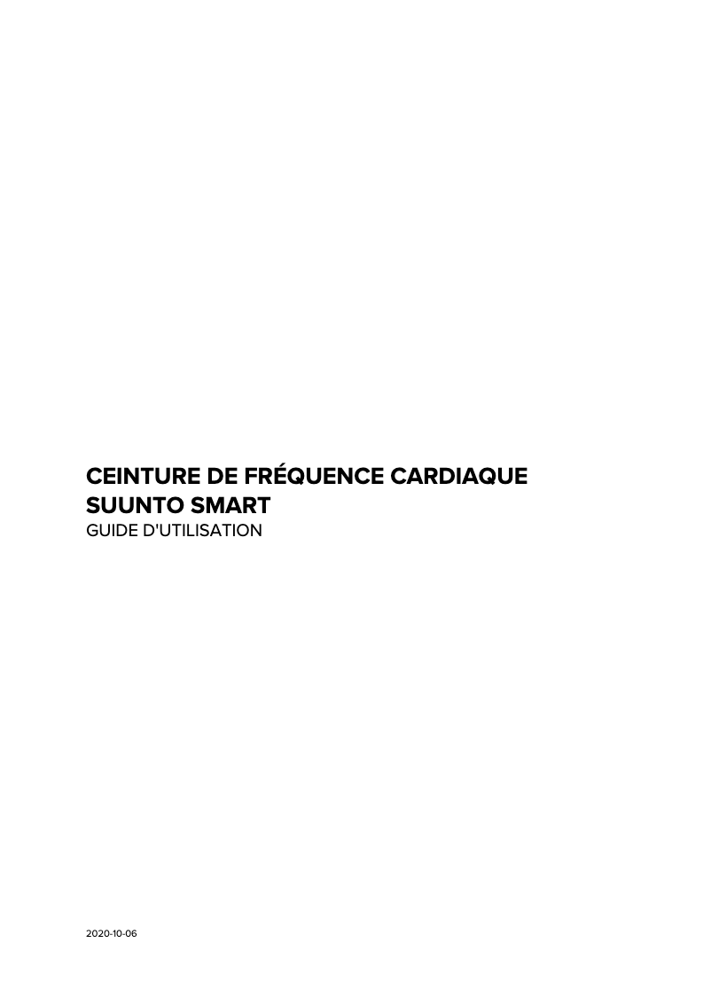 Image de la première page du manuel de l'appareil Smart Sensor