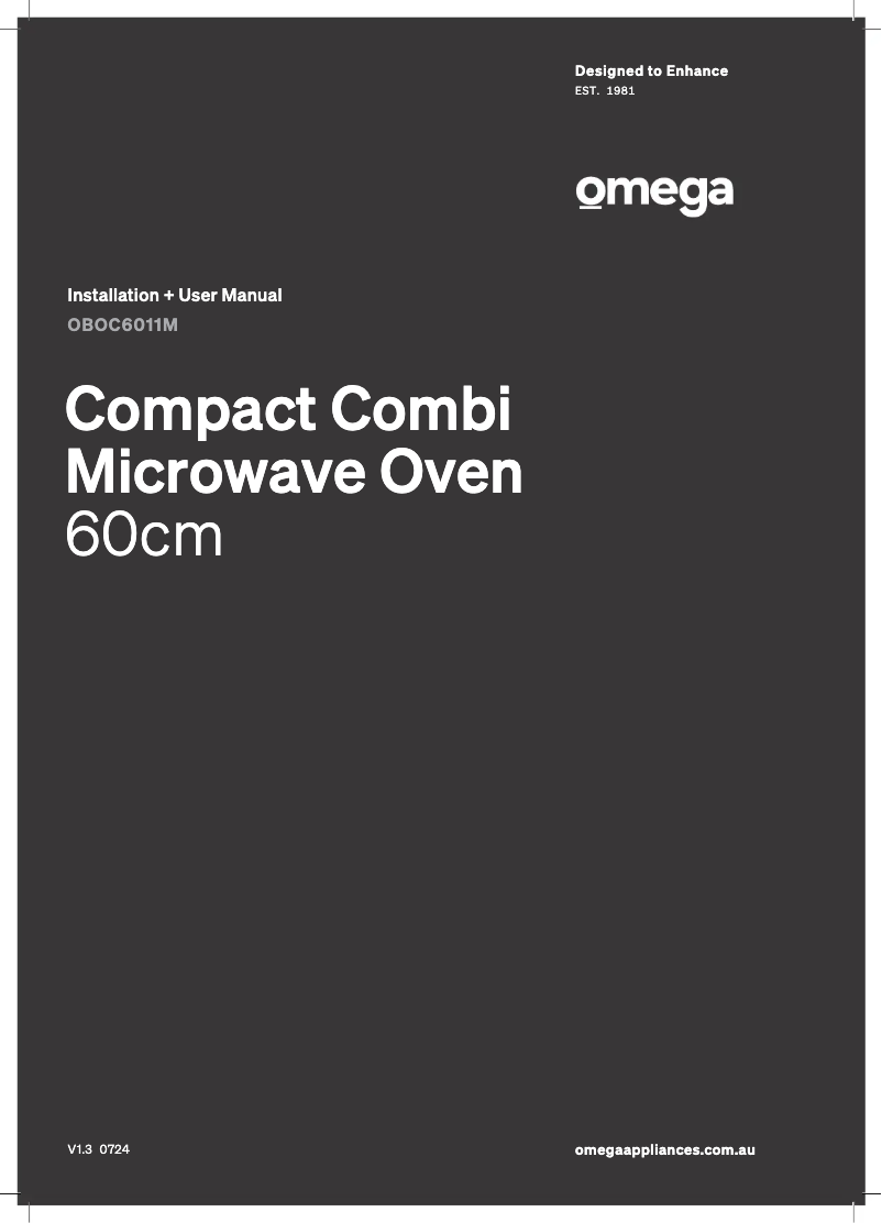 Page 1 of the manual User Manual Omega OBOC6011M