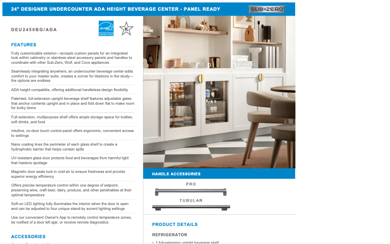 First page image of the manual for DEU2450BADA