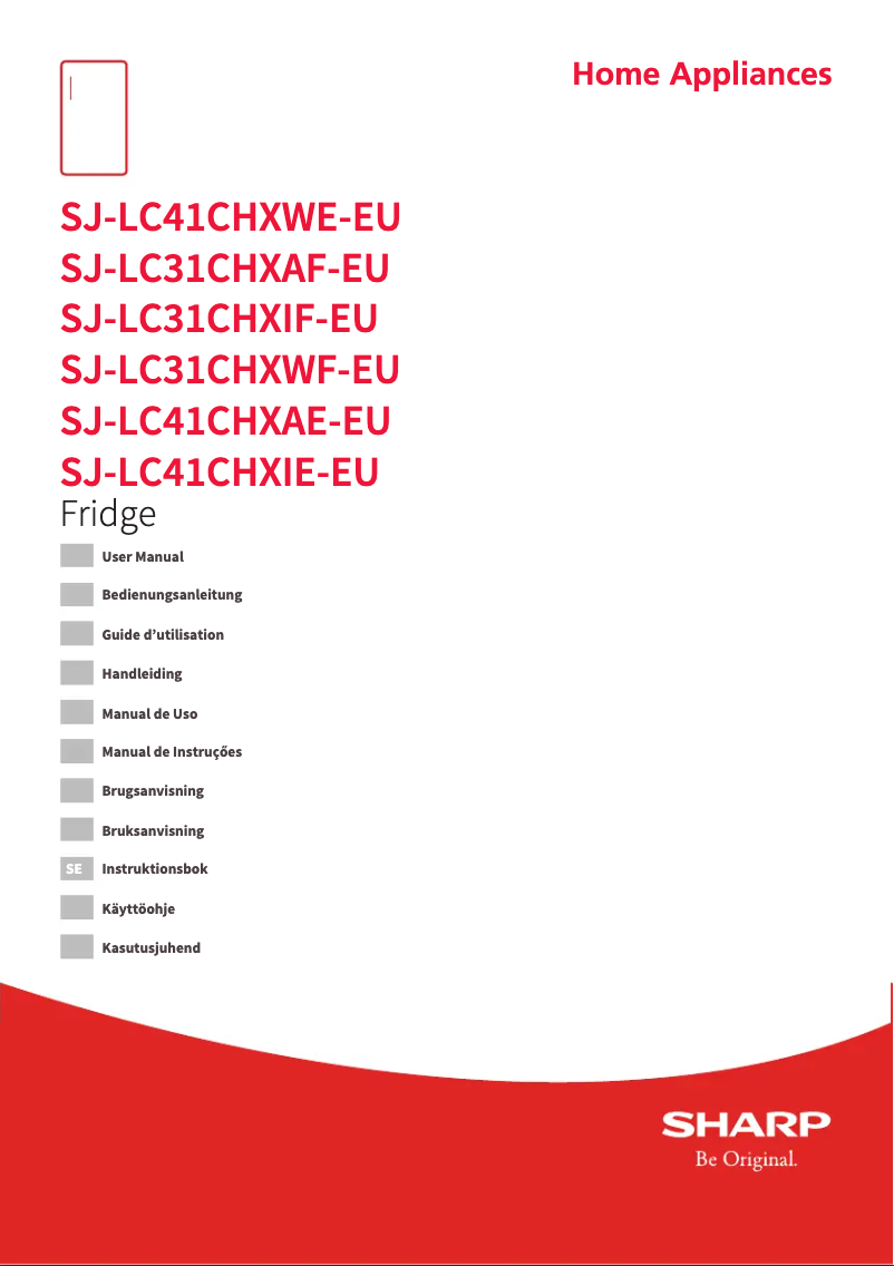 First page image of the manual for SJ-LC41CHXAE-EU