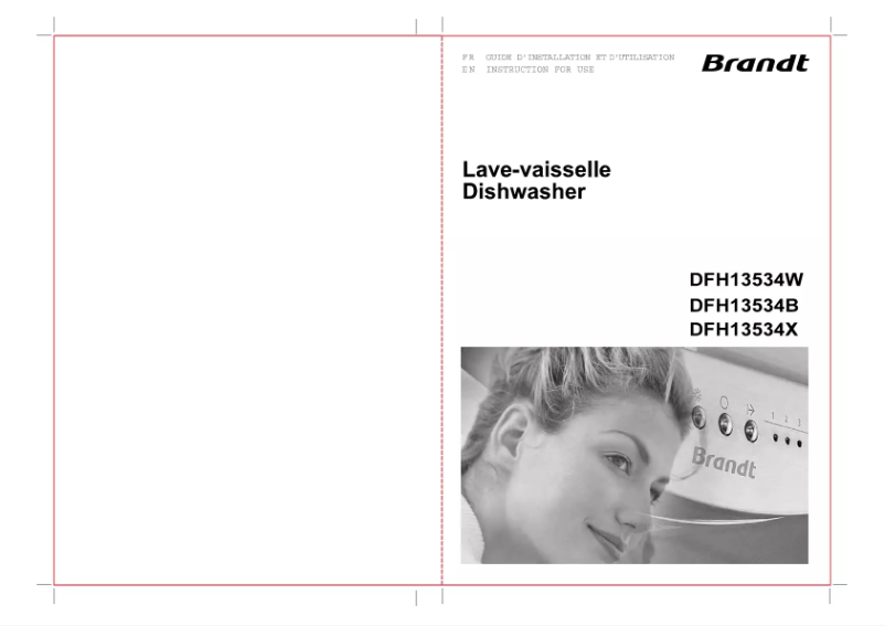 Page 1 of the manual User Manual Brandt DFH13534B
