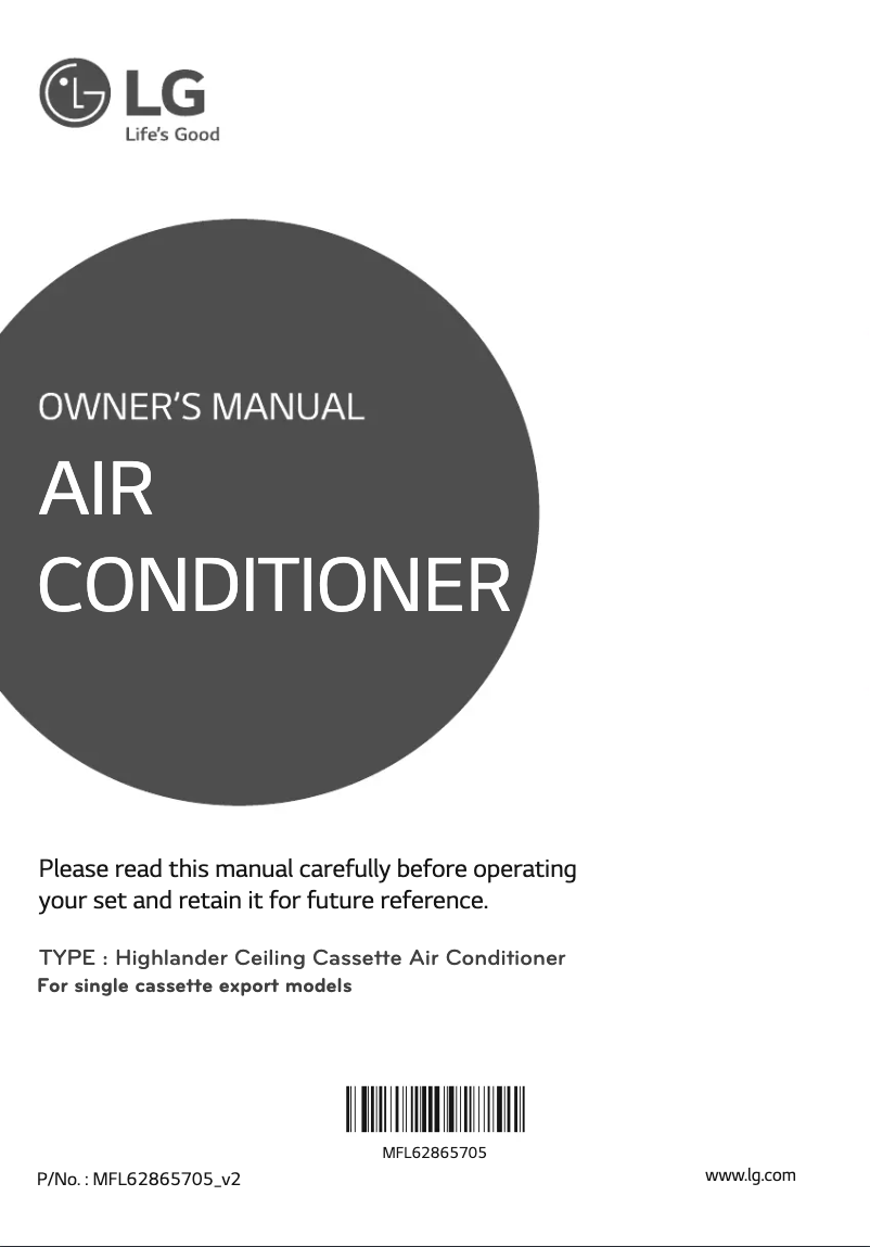 Page 1 of the manual User Manual LG LTNC246PLF3