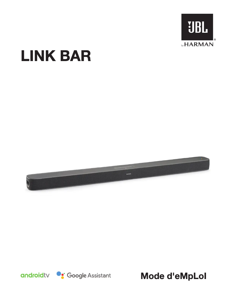 First page image of the manual for Link Bar