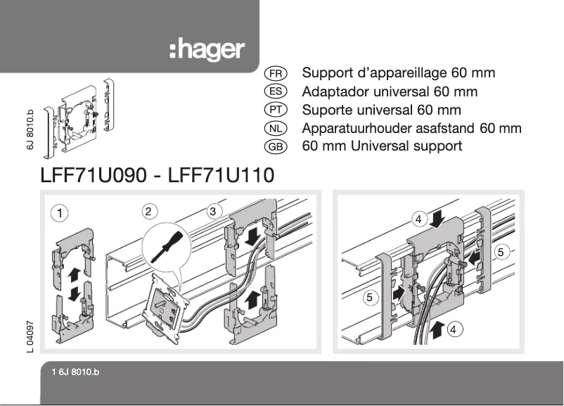 First page image of the manual for LFF71U1109016