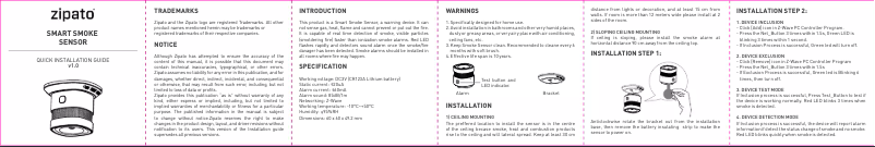 First page image of the manual for ZigBee HM-HS1SA-M