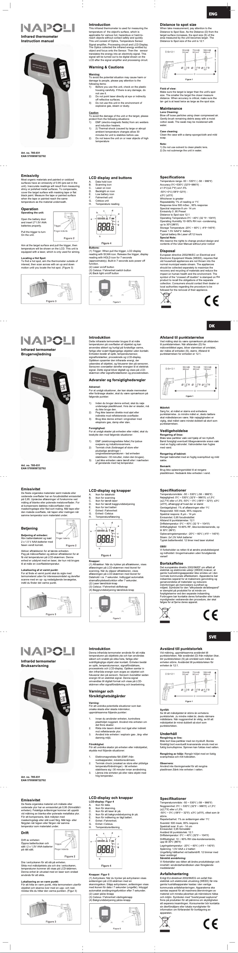 Page 1 of the manual User Manual Napoli 785-031