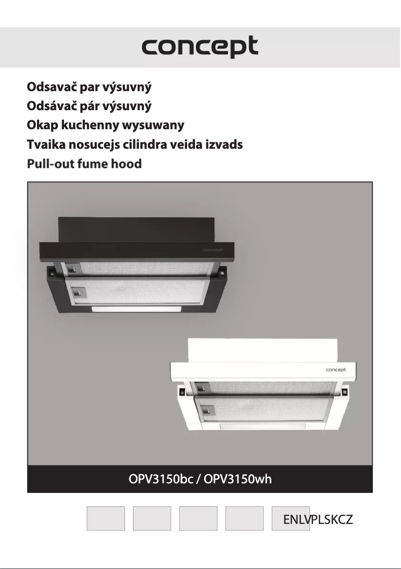 Page 1 of the manual User Manual Concept OPV3150WH
