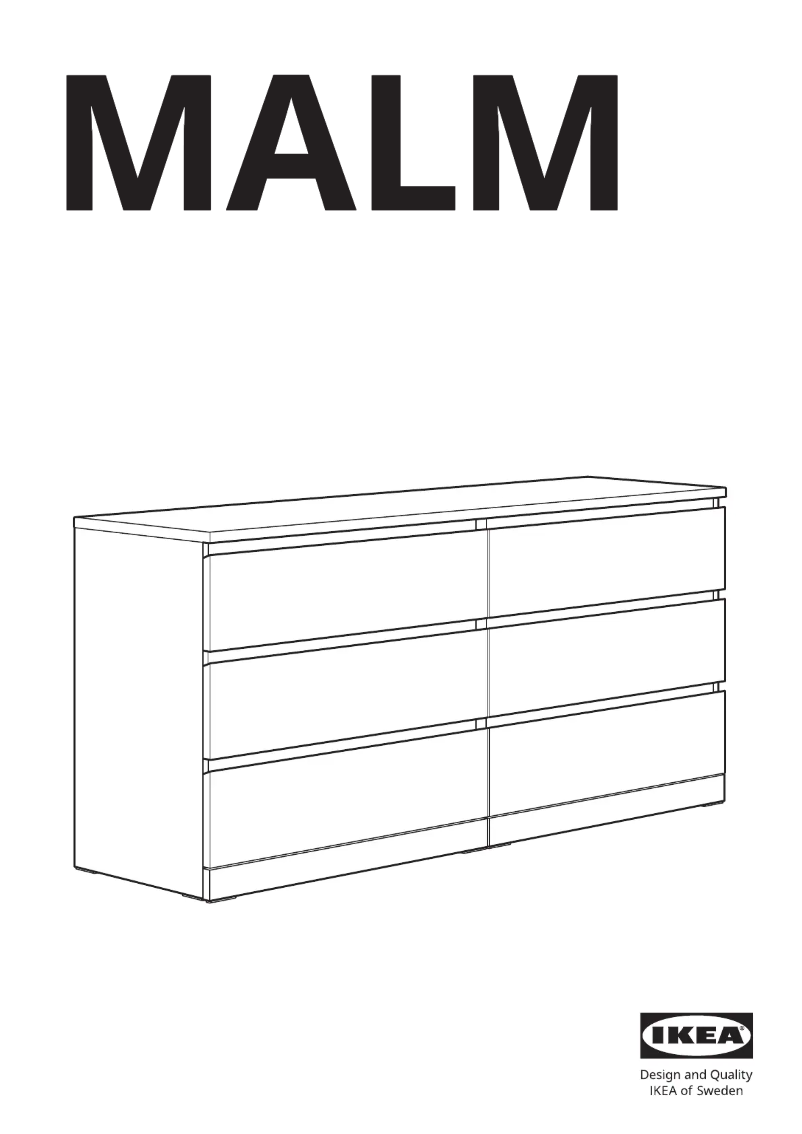 Page 1 of the manual User Manual Ikea MALM 105.763.08