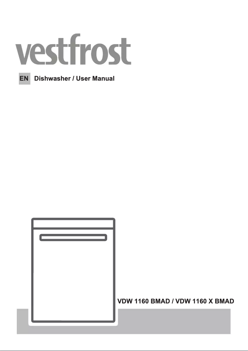 Page 1 of the manual User Manual Vestfrost VDW 1160 X BMAD