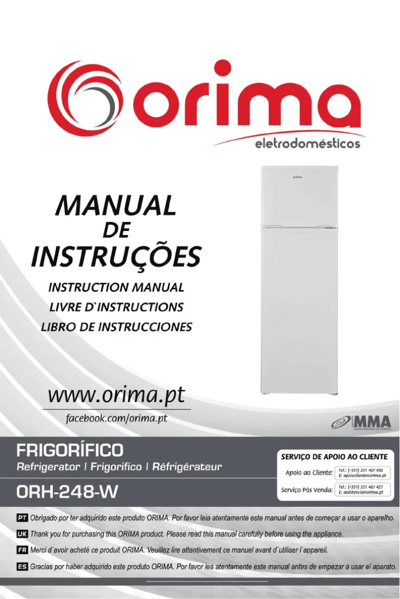 Page 1 of the manual User Manual Orima ORH-248-W