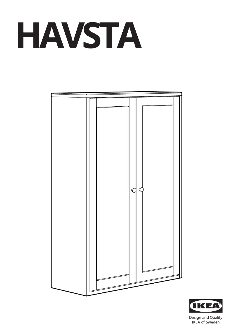 Page 1 of the manual User Manual Ikea HAVSTA 403.891.93