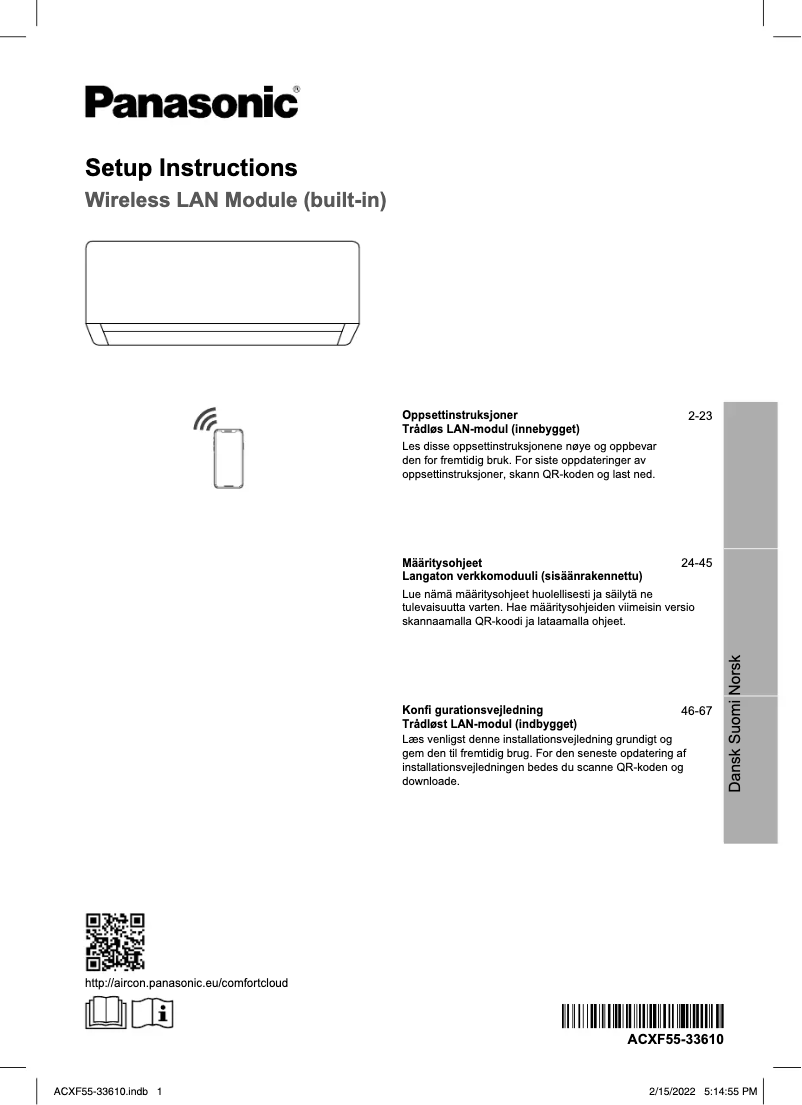 Page 1 of the manual User Manual Panasonic CS-Z71YKEA