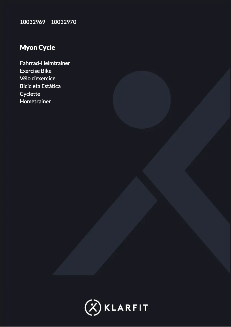 First page image of the manual for Myon Cycle