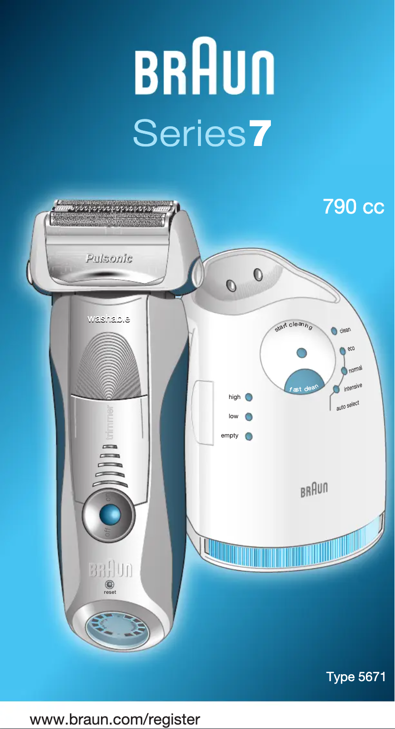 First page image of the manual for Series 7 790 cc