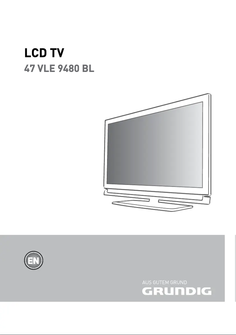First page image of the manual for 47 VLE 9480 BL