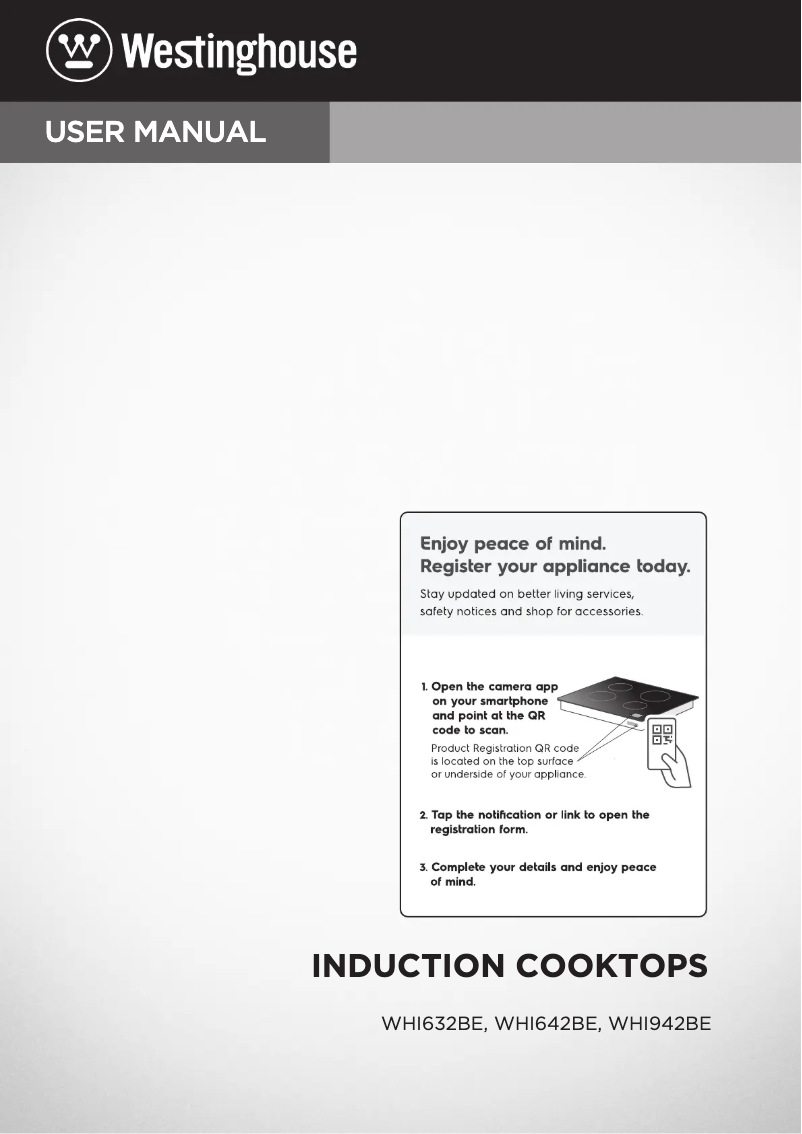 Page 1 of the manual User Manual Westinghouse WHI642BE