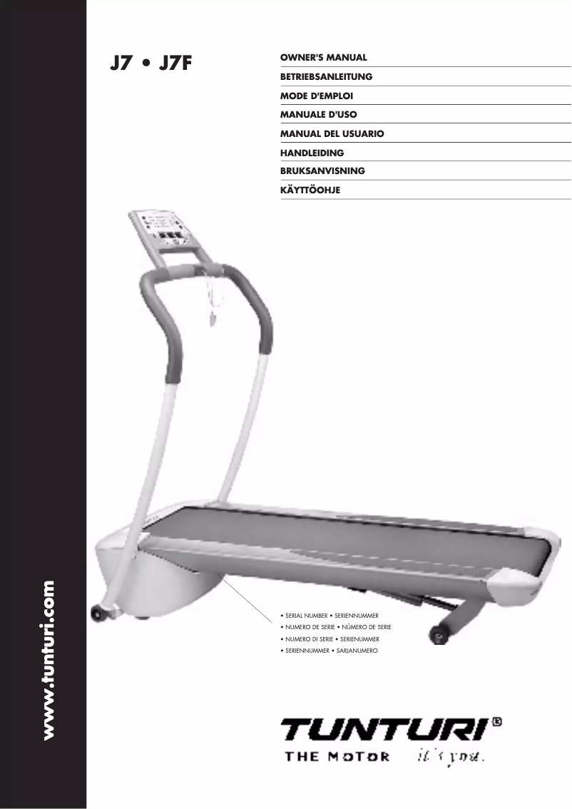 First page image of the manual for J7