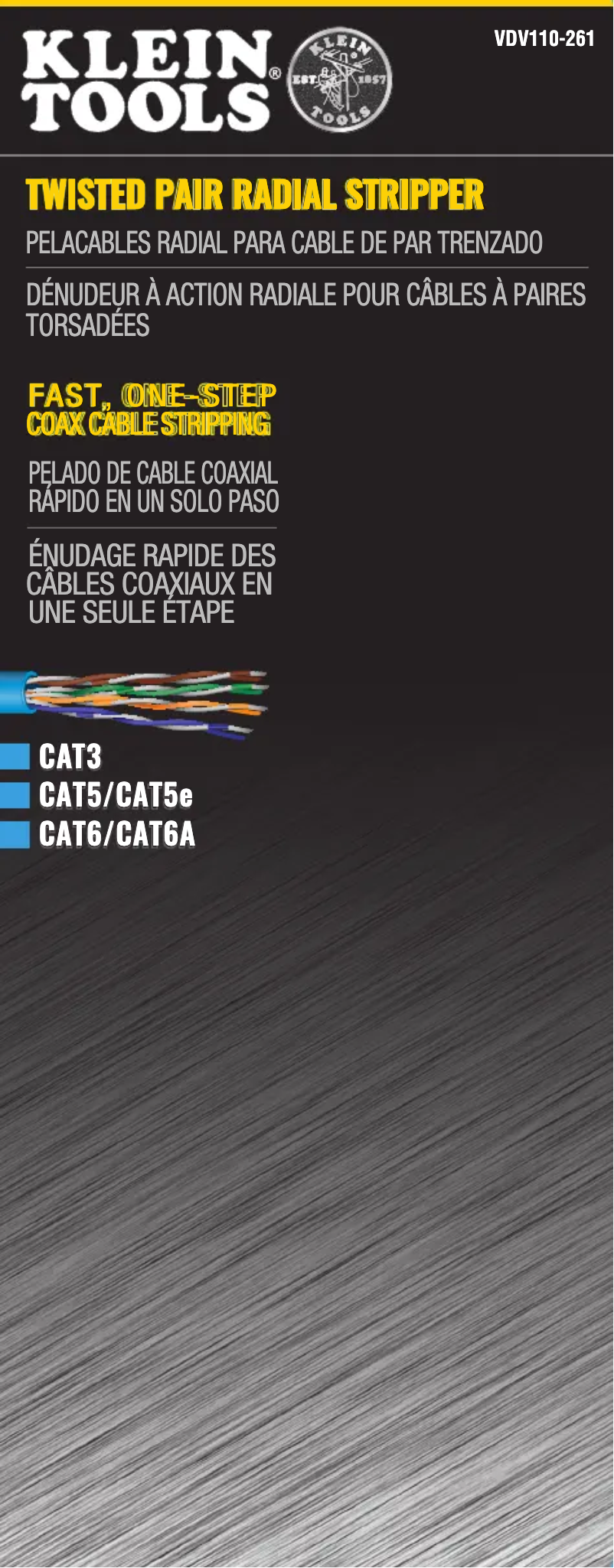 First page image of the manual for VDV110-261