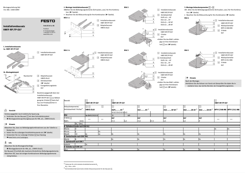 Page 1 of the manual User Manual Festo HMIY-RP/FP-E07