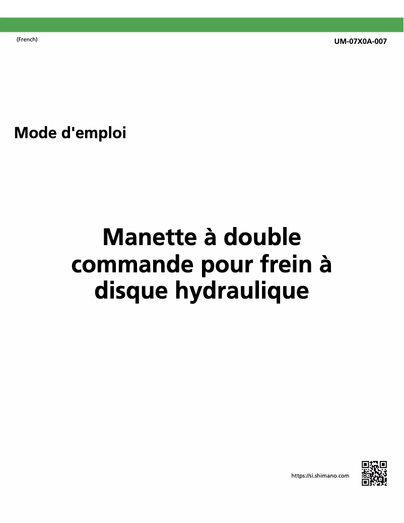 First page image of the manual for ST-4725-R