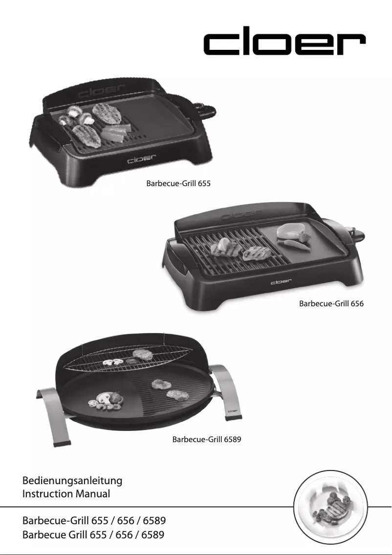 Page 1 de la notice Manuel utilisateur Cloer 6589