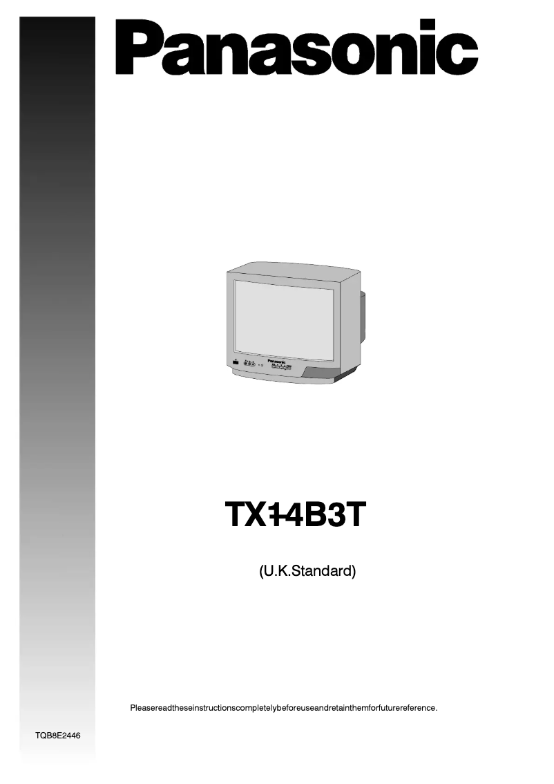 Page 1 of the manual User Manual Panasonic TX-14B3