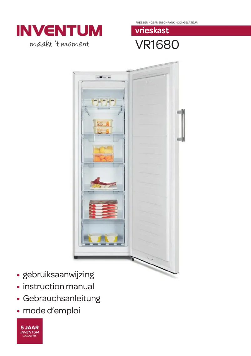 Page 1 of the manual User Manual Inventum VR1680