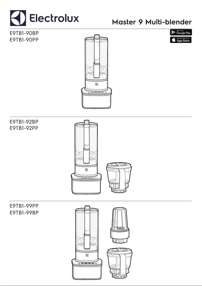 First page image of the manual for Master 9