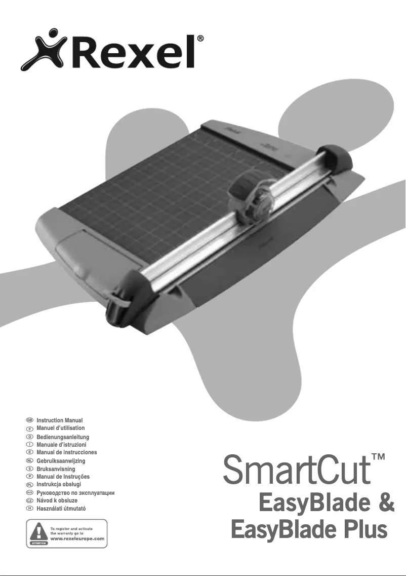 Page 1 of the manual User Manual Rexel SmartCut EasyBlade