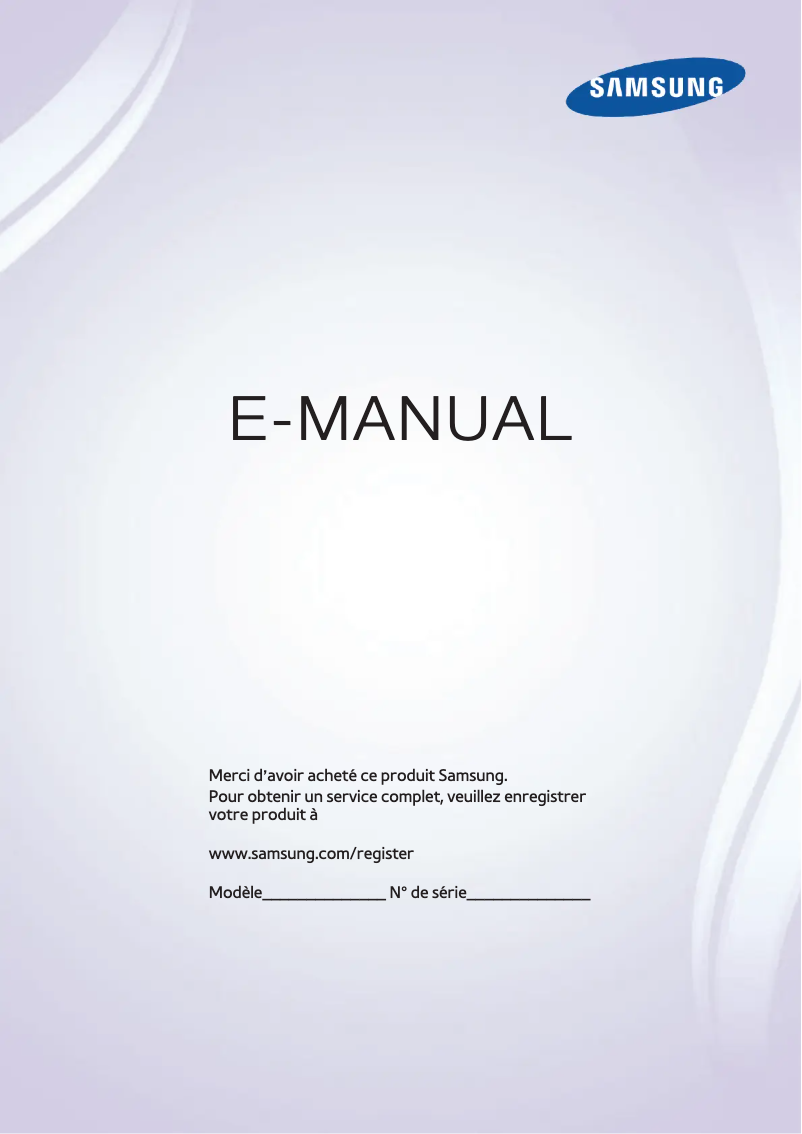 Page 1 of the manual User Manual Samsung UN85S9AF