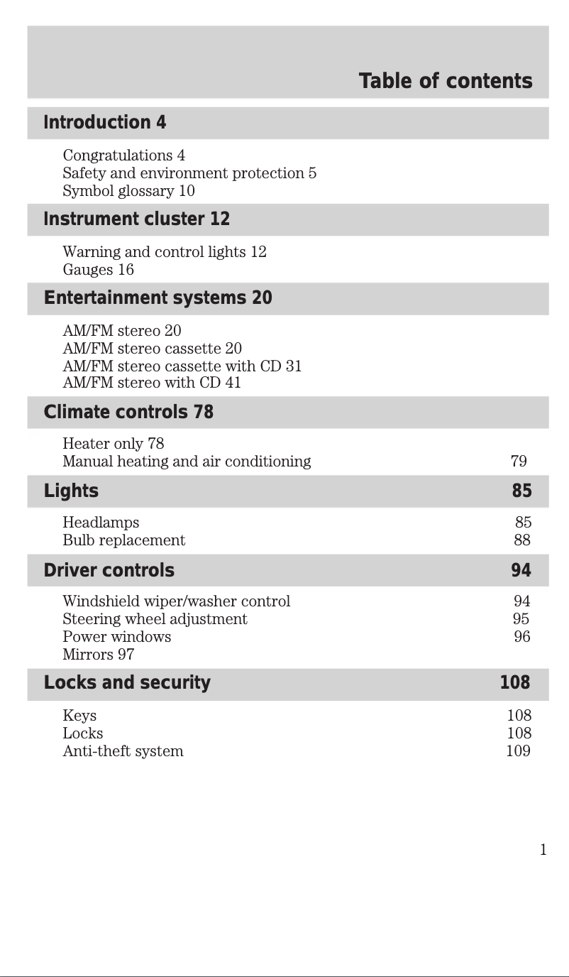 Page 1 of the manual User Manual Ford E-250 (2002)