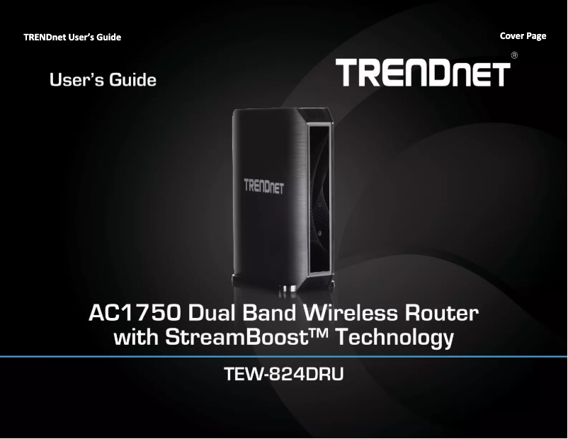 Page 1 of the manual User Manual TRENDnet TEW-824DRU