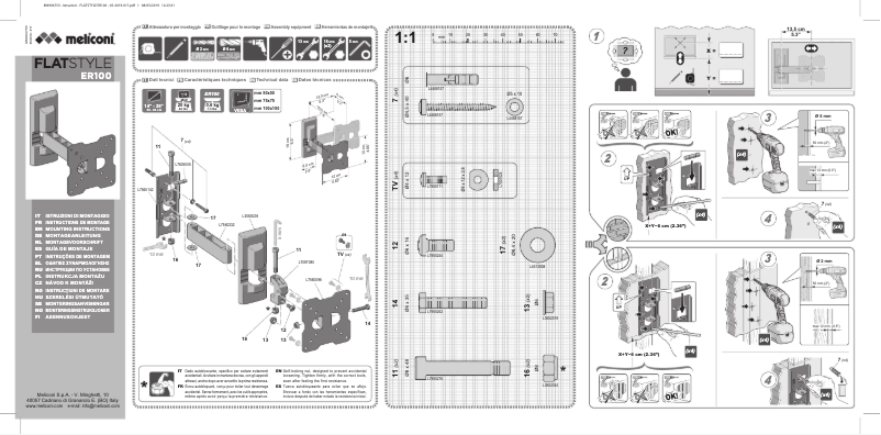 First page image of the manual for Flatstyle FR100
