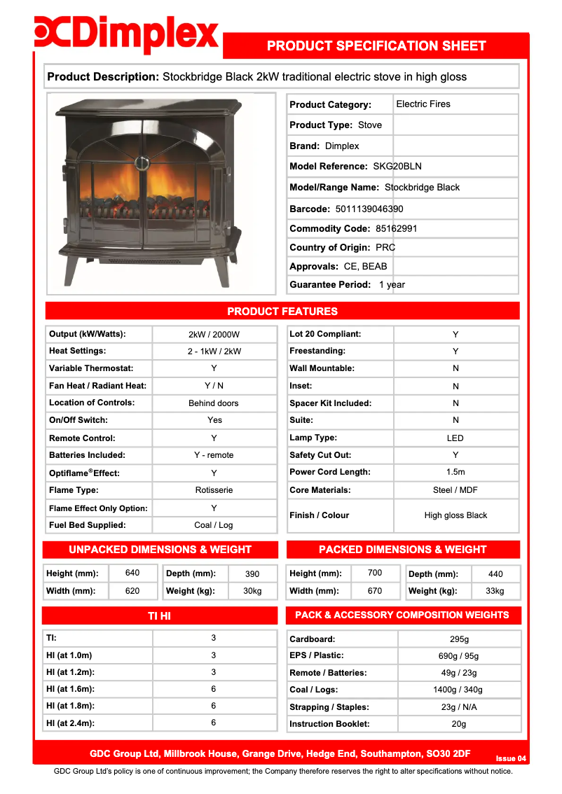 First page image of the manual for CHV20N