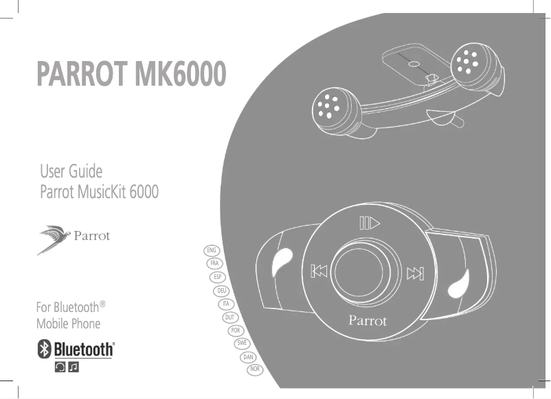 Image de la première page du manuel de l'appareil MK6000