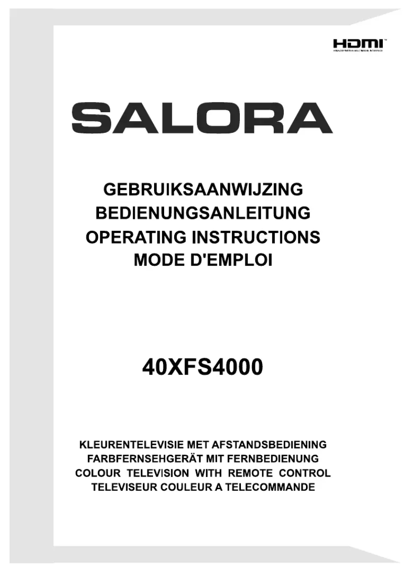 Page 1 of the manual User Manual Salora 40XFS4000