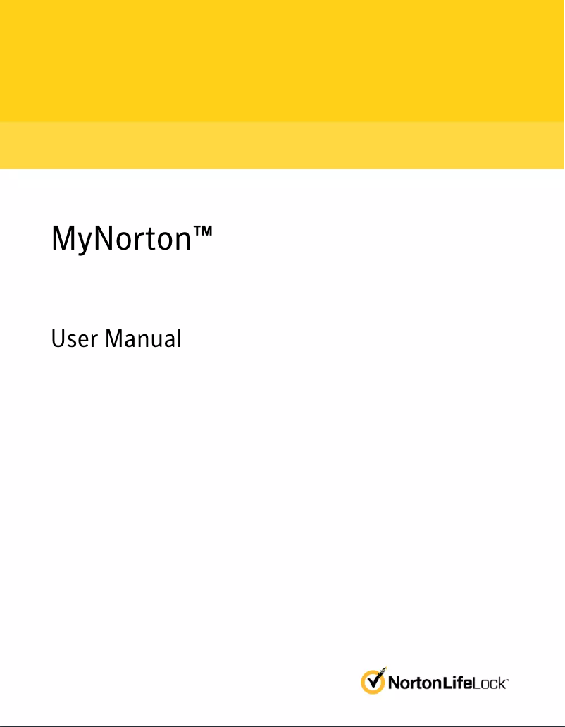 First page image of the manual for Norton 360 Deluxe