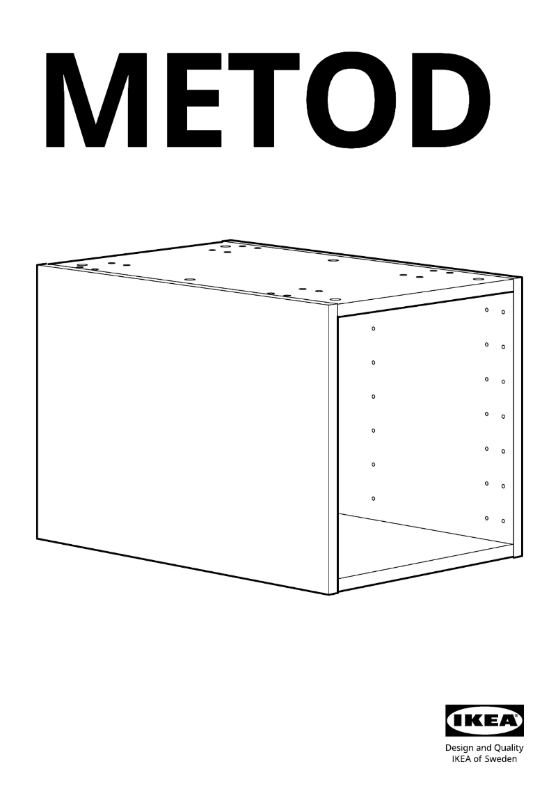 First page image of the manual for METOD 702.710.31