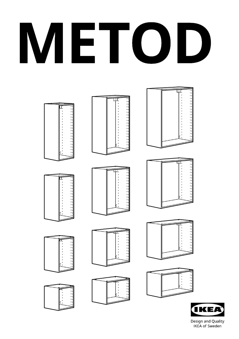 Page 1 of the manual User Manual Ikea METOD 402.710.23