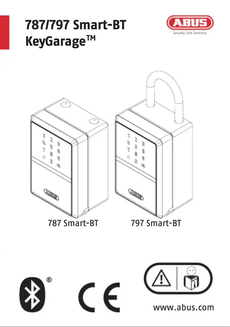Page 1 de la notice Fiche technique Abus KeyGarage 787