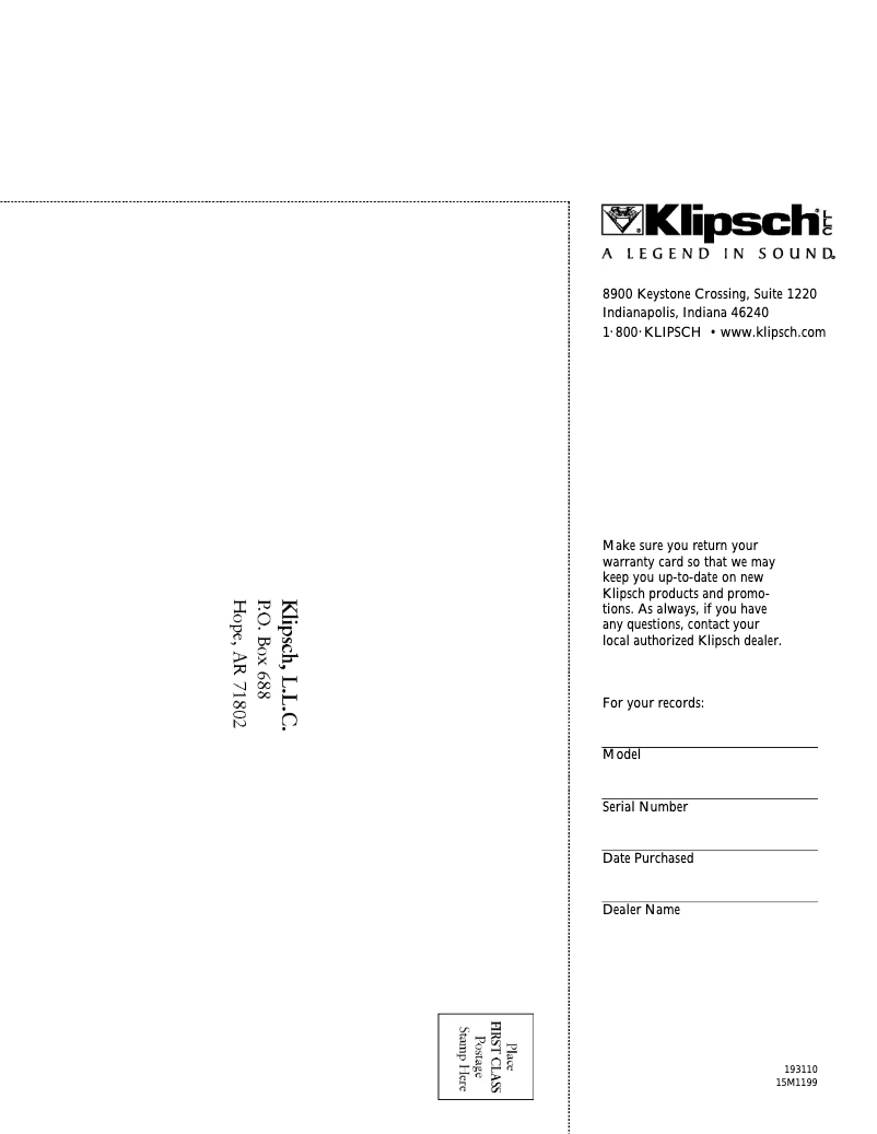 First page image of the manual for SF-1