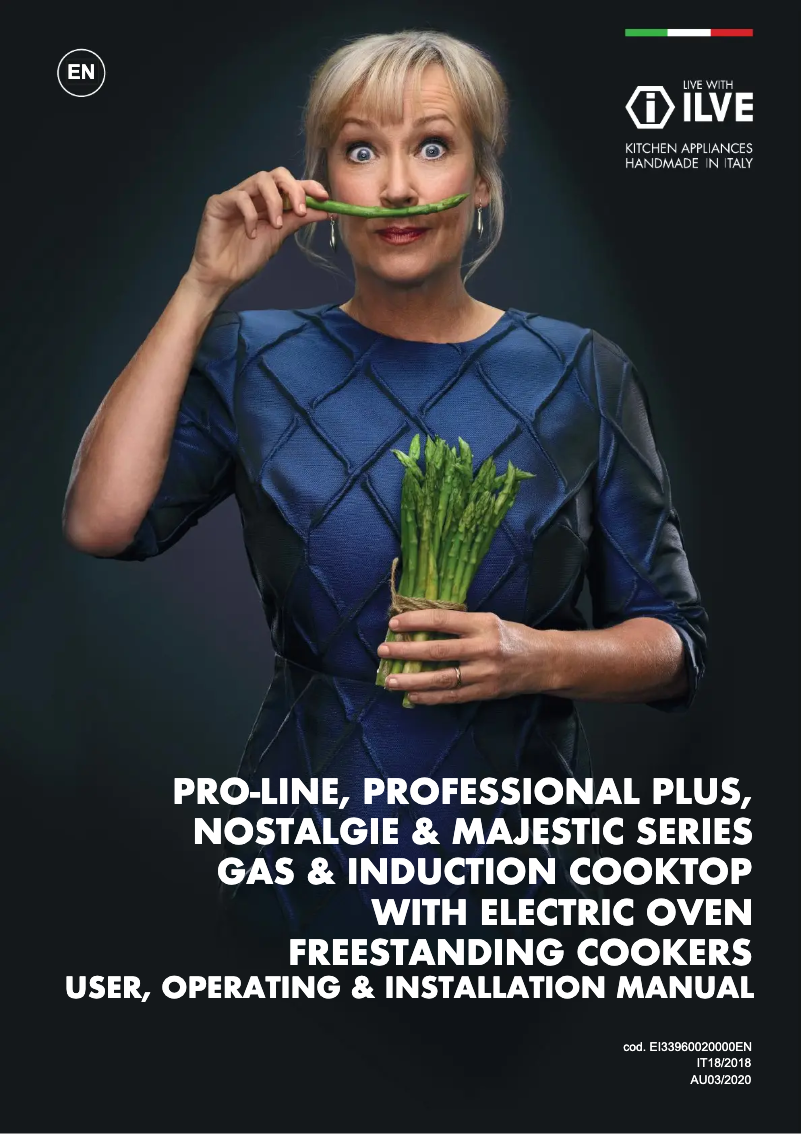 Page 1 of the manual User Manual Ilve LBI09WMPMG